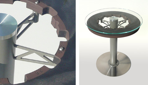 Concorde carbon brake disc table by DE CLERCQ for SOCATEC